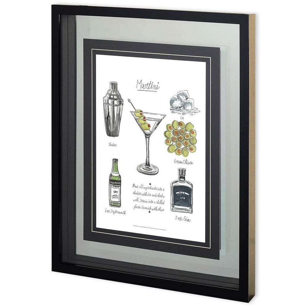 Mercana - Classic Cocktail - Martini by Naomi McCavitt a Framed Art Print Matted under Glass - 10821 view 1