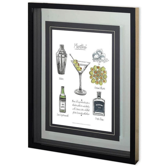 Mercana - Classic Cocktail - Martini by Naomi McCavitt a Framed Art Print Matted under Glass - 10821 view 1