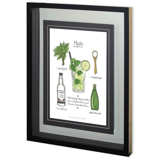 Mercana - Classic Cocktail - Mojito by Naomi McCavitt a Framed Art Print Matted under Glass - 10822 view 1