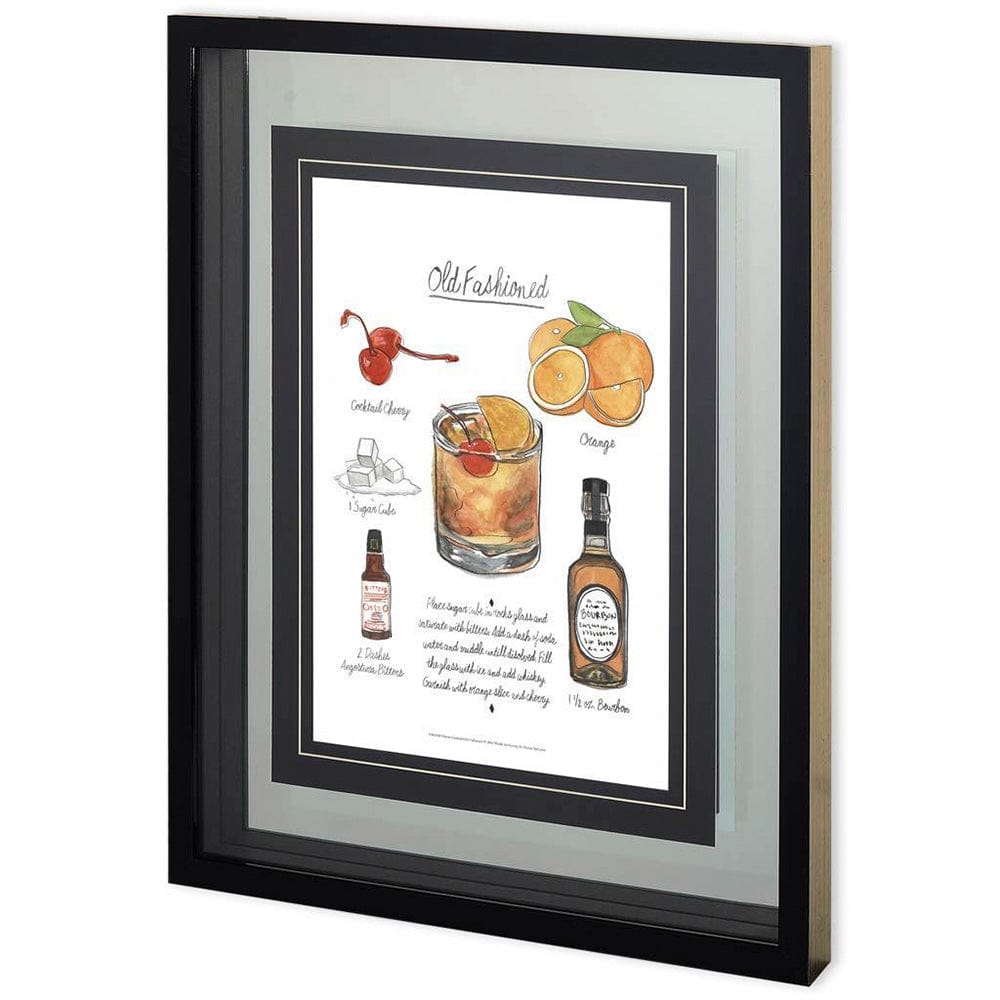 Mercana - Classic Cocktail - Old Fashioned by Mercana Studio a Framed Art Print Matted under Glass - 10819 view 1