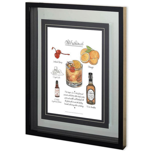 Mercana - Classic Cocktail - Old Fashioned by Mercana Studio a Framed Art Print Matted under Glass - 10819 view 1