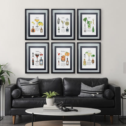 Mercana - Classic Cocktail - Old Fashioned by Mercana Studio a Framed Art Print Matted under Glass - 10819 view 3