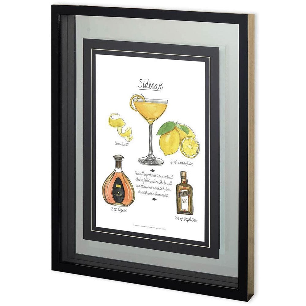 Mercana - Classic Cocktail - Sidecar by Naomi McCavitt a Framed Art Print Matted under Glass - 10820 view 1