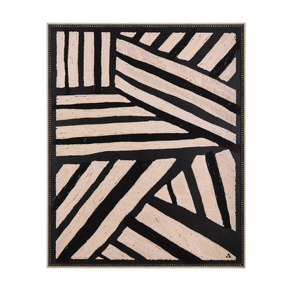 Mercana - Clay Patern I by Mercana Studio a Hand Embellished Textured Framed Art Print - 14460 view 1