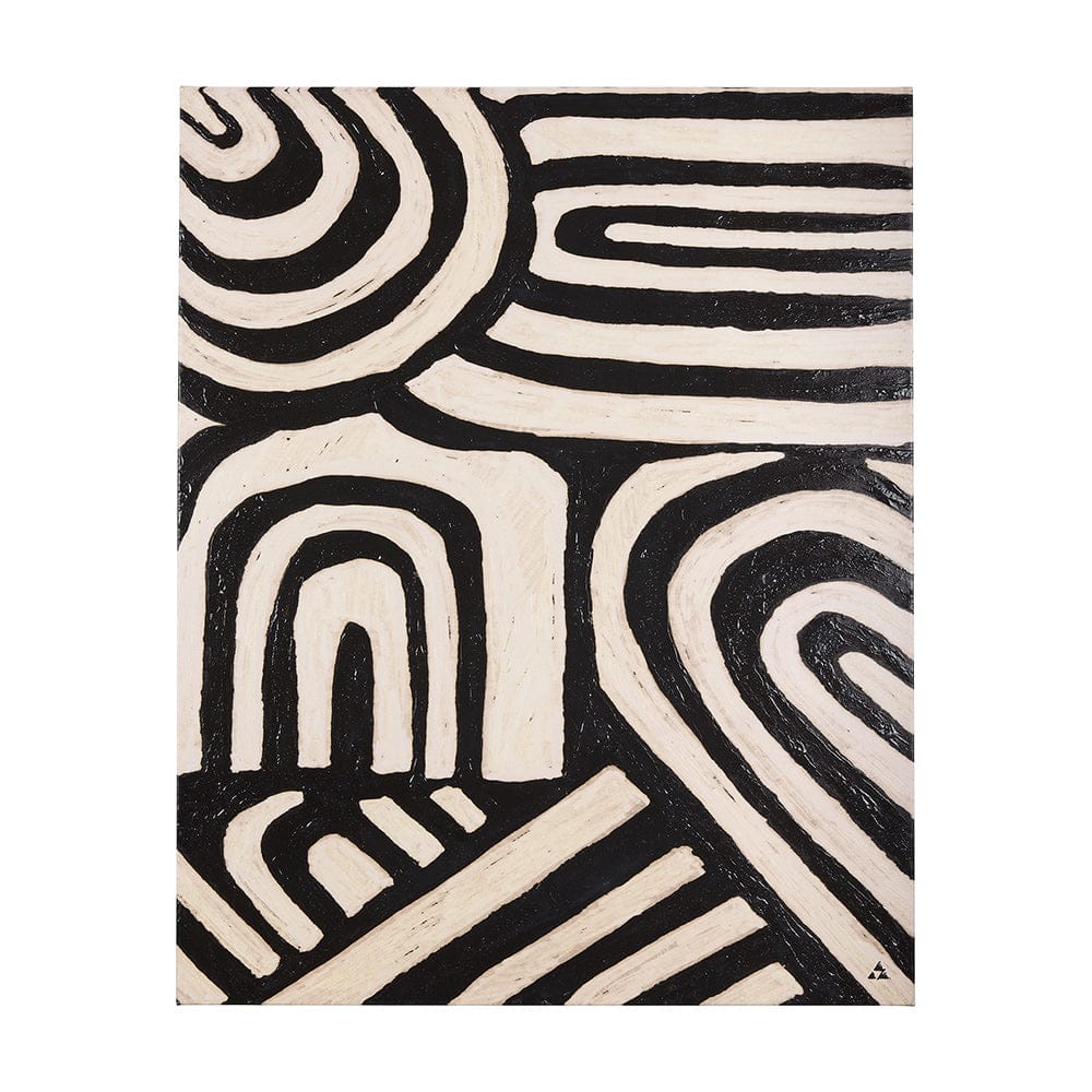 Mercana - Clay Pattern II by Mercana Studio a Hand Embellished Textured Canvas - 102341-L view 1