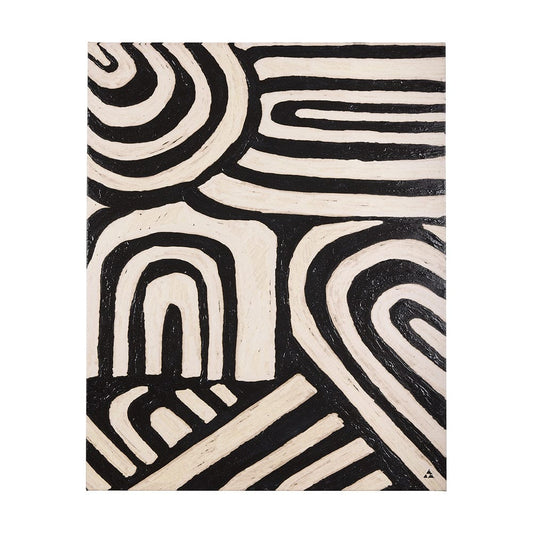 Mercana - Clay Pattern II by Mercana Studio a Hand Embellished Textured Canvas - 102341-L view 1