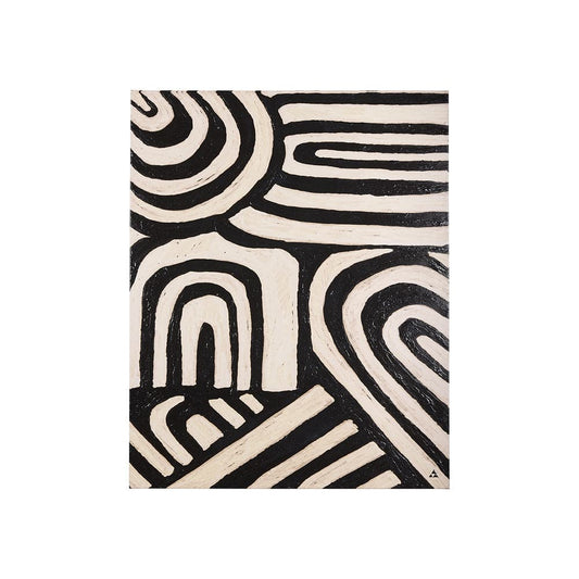 Mercana - Clay Pattern II by Mercana Studio a Hand Embellished Textured Canvas - 102341-S view 1