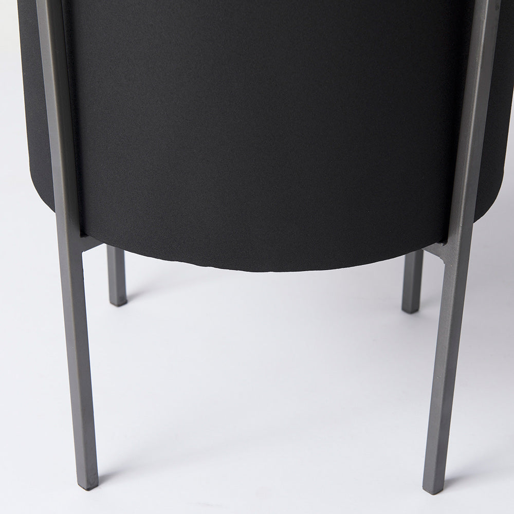 Mercana - Claypoole Black Plant Stands (Set of 3) - 68841_CLOSEOUT view 5