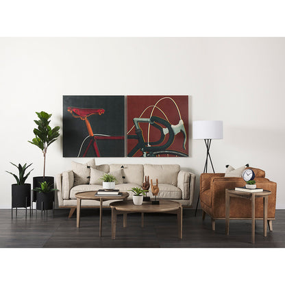 Mercana - Cleaver 40" & 31" Round Brown Solid Wood Nesting Coffee Tables (Set of 2) - 69024 view 9