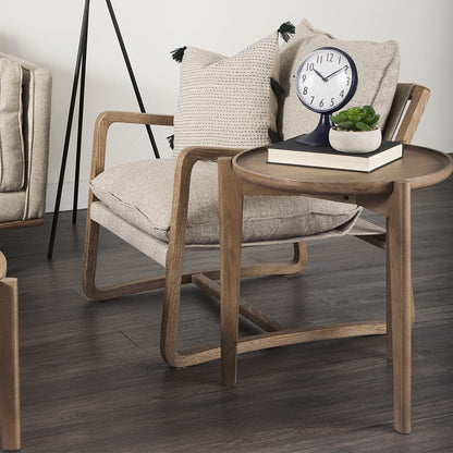 Mercana - Cleaver I 22 x 24 Round Top Brown Solid Wood Accent Table - 69023 view 5