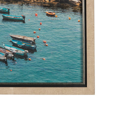 Mercana - Cliffside View by Mercana Studio a Hand Embellished Textured Framed Art Photo Matted under Glass - 14942 view 3