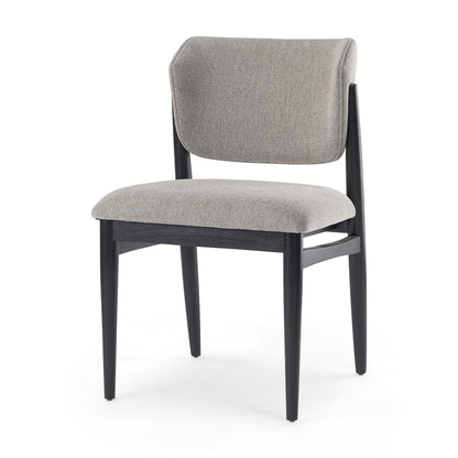 Mercana - Cline 20.9L x 23.0W x 31.9H Gray Fabric W/Black Wood Dining Chair (Set of 2) - 69830 view 1