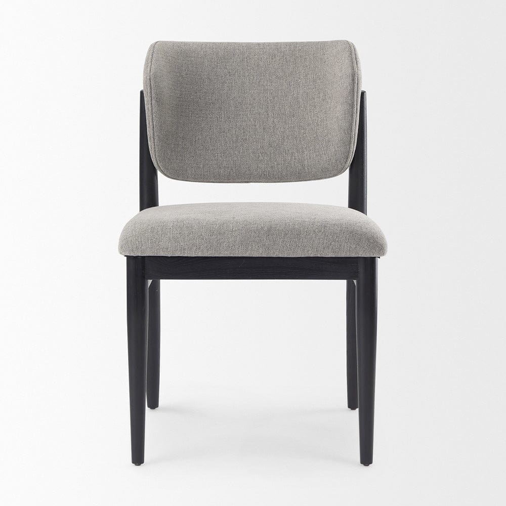 Mercana - Cline 20.9L x 23.0W x 31.9H Gray Fabric W/Black Wood Dining Chair (Set of 2) - 69830 view 2