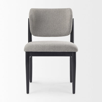 Mercana - Cline 20.9L x 23.0W x 31.9H Gray Fabric W/Black Wood Dining Chair (Set of 2) - 69830 view 2