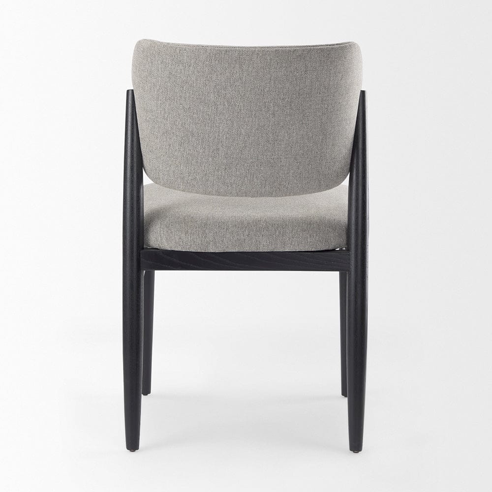 Mercana - Cline 20.9L x 23.0W x 31.9H Gray Fabric W/Black Wood Dining Chair (Set of 2) - 69830 view 4