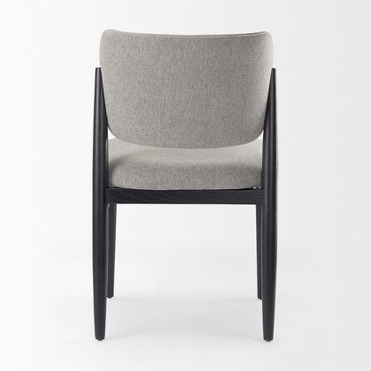 Mercana - Cline 20.9L x 23.0W x 31.9H Gray Fabric W/Black Wood Dining Chair (Set of 2) - 69830 view 4