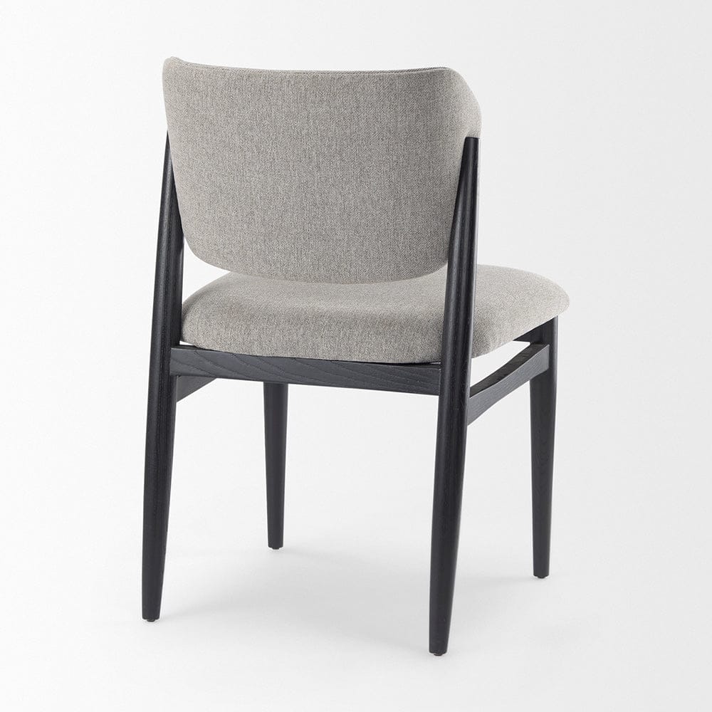 Mercana - Cline 20.9L x 23.0W x 31.9H Gray Fabric W/Black Wood Dining Chair (Set of 2) - 69830 view 5