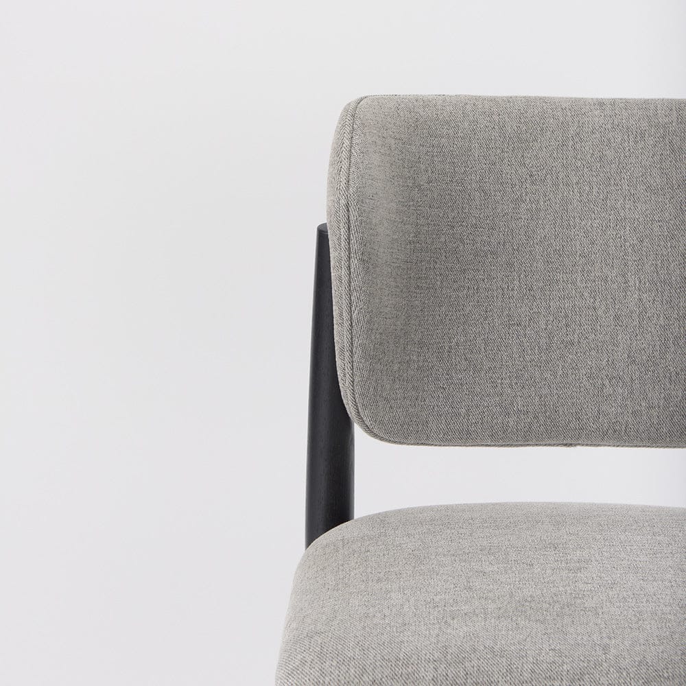 Mercana - Cline 20.9L x 23.0W x 31.9H Gray Fabric W/Black Wood Dining Chair (Set of 2) - 69830 view 7
