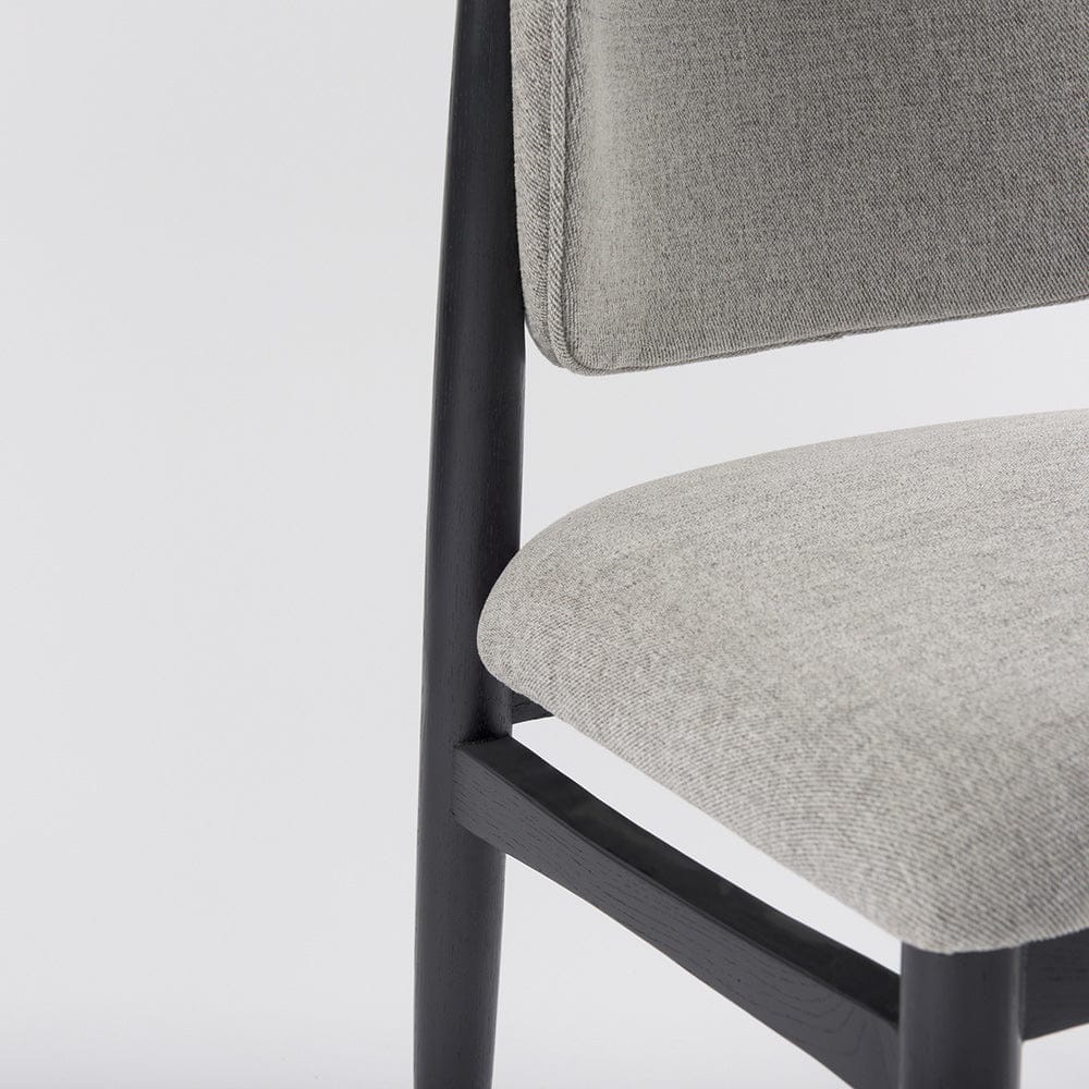 Mercana - Cline 20.9L x 23.0W x 31.9H Gray Fabric W/Black Wood Dining Chair (Set of 2) - 69830 view 9