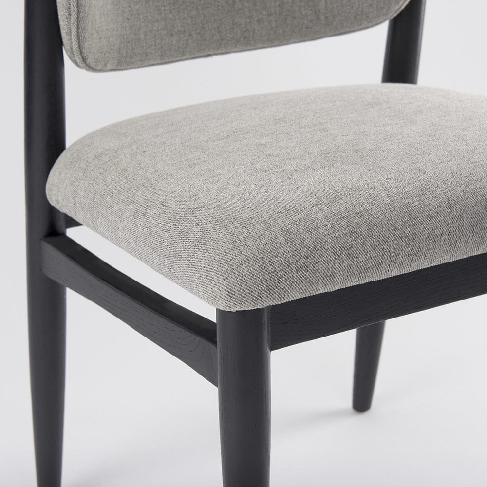 Mercana - Cline 20.9L x 23.0W x 31.9H Gray Fabric W/Black Wood Dining Chair (Set of 2) - 69830 view 10