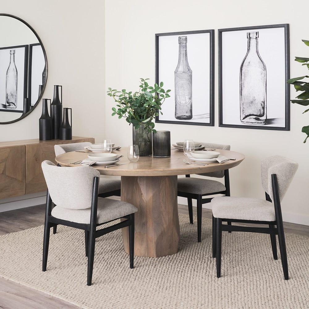 Mercana - Cline 20.9L x 23.0W x 31.9H Gray Fabric W/Black Wood Dining Chair (Set of 2) - 69830 view 13