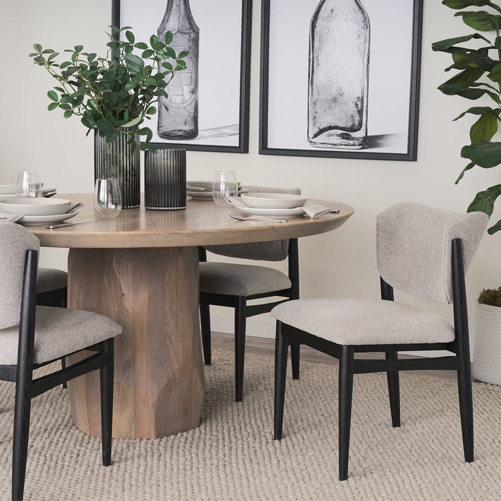 Mercana - Cline 20.9L x 23.0W x 31.9H Gray Fabric W/Black Wood Dining Chair (Set of 2) - 69830 view 14