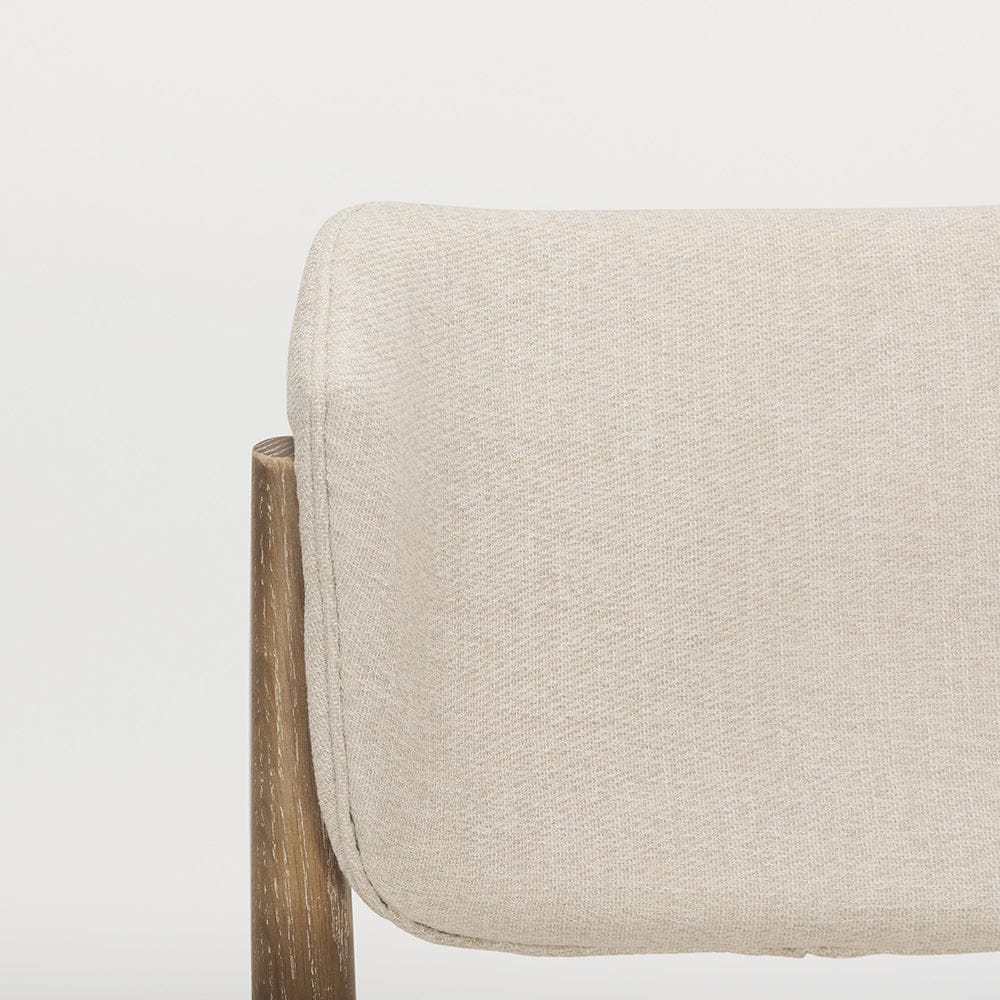 Mercana - Cline Cream Fabric Upholstered and Light Brown Wood Dining Chair (Set of 2) - 69831 view 7