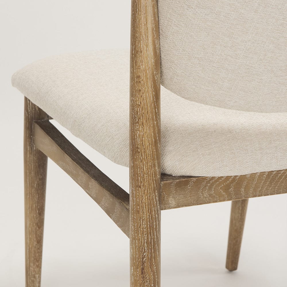 Mercana - Cline Cream Fabric Upholstered and Light Brown Wood Dining Chair (Set of 2) - 69831 view 9