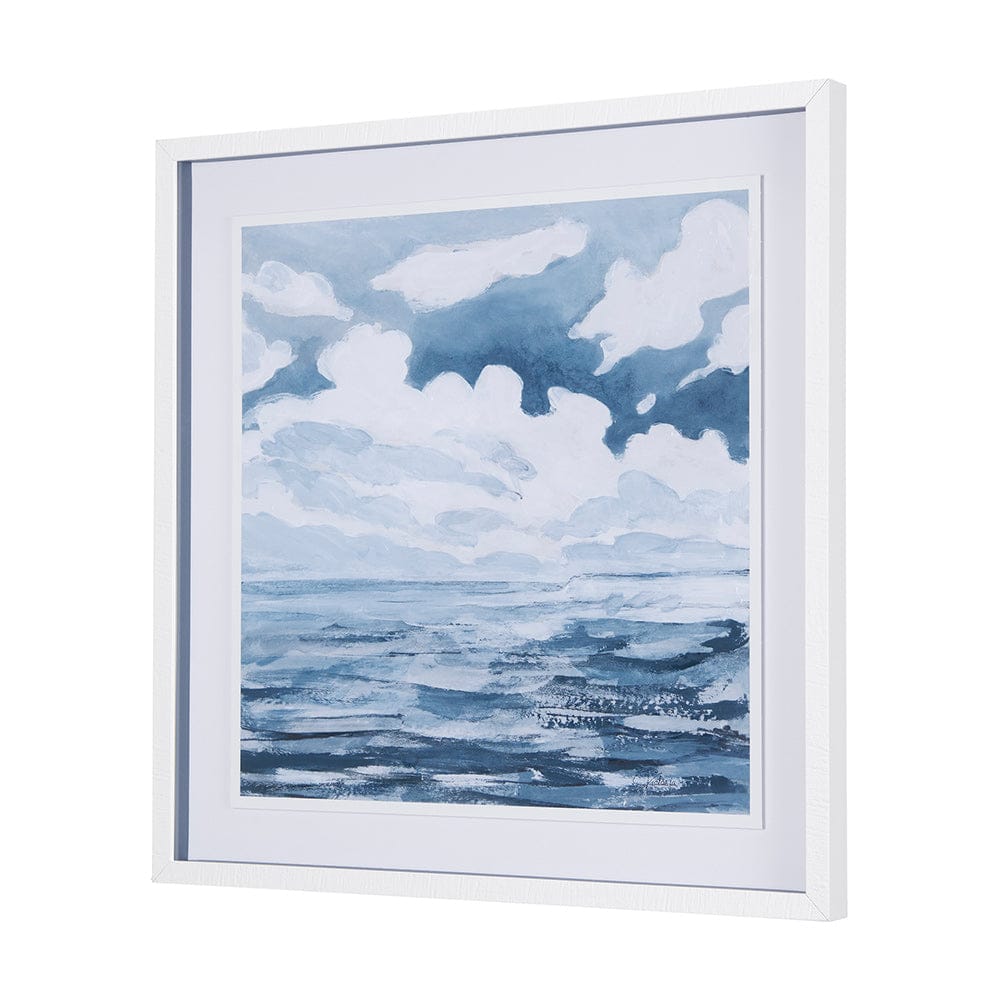 Mercana - Cloud and Sea by Mercana Studio a Hand Embellished Textured Framed Art Print Matted under Glass - 14306 view 2
