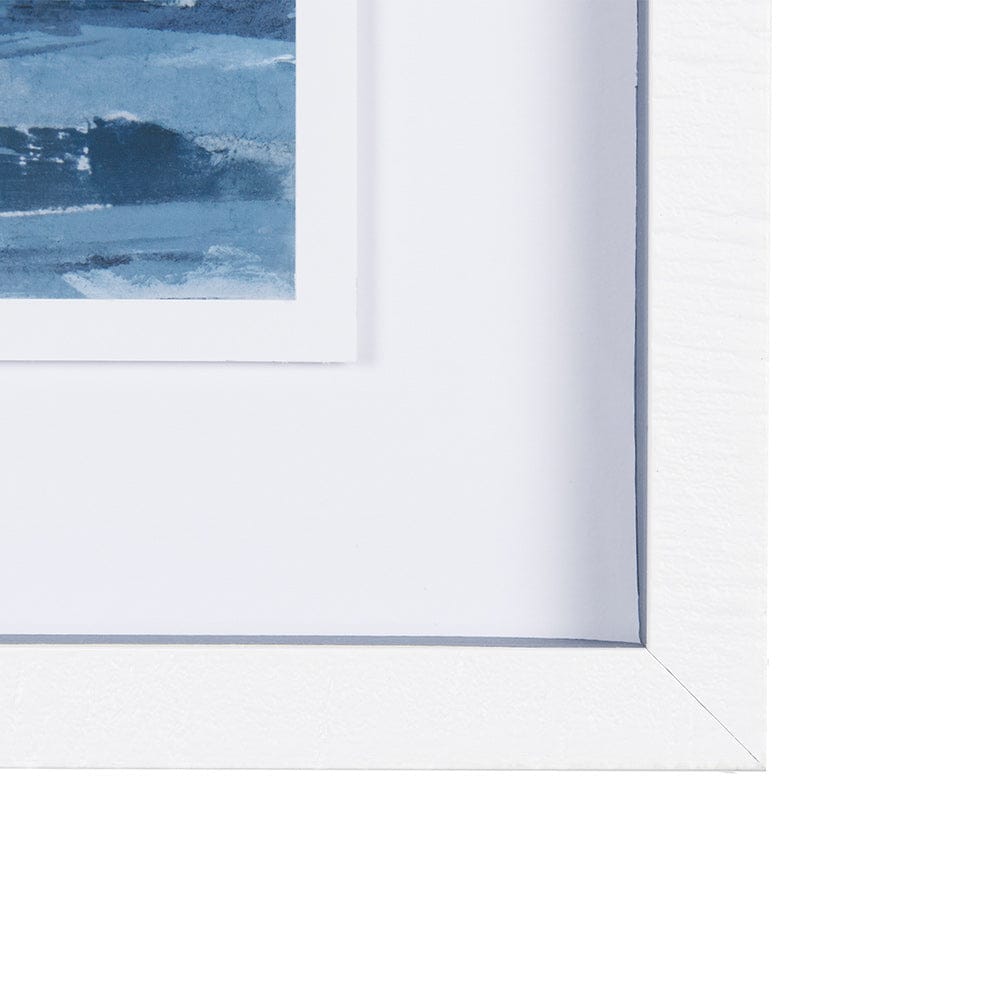 Mercana - Cloud and Sea by Mercana Studio a Hand Embellished Textured Framed Art Print Matted under Glass - 14306 view 3