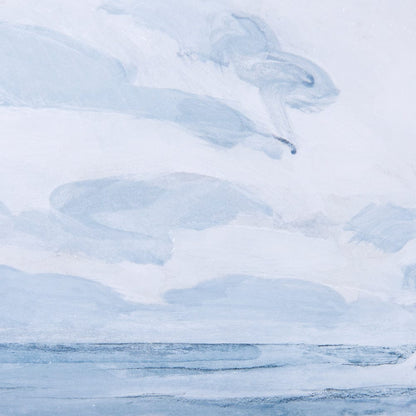 Mercana - Cloud and Sea by Mercana Studio a Hand Embellished Textured Framed Art Print Matted under Glass - 14306 view 7