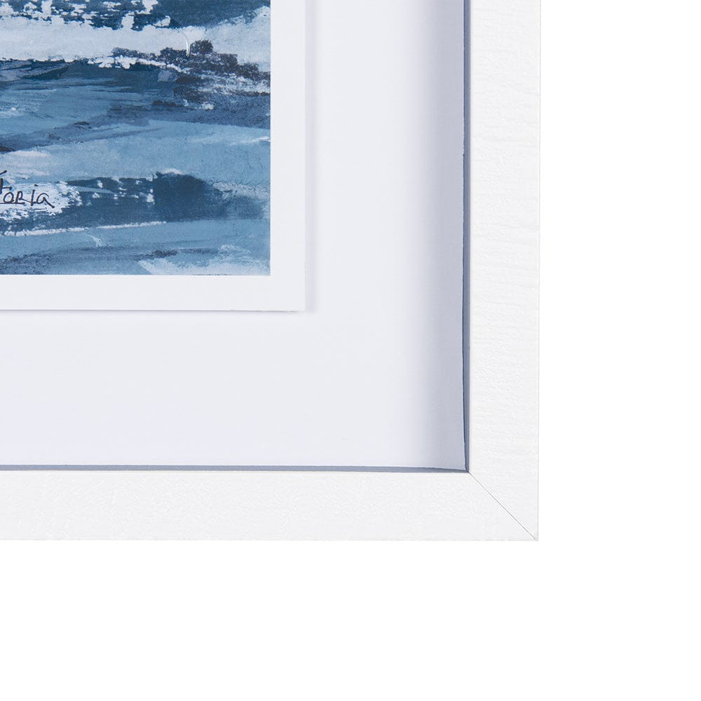 Mercana - Cloud and Sea by Mercana Studio a Hand Embellished Textured Framed Art Print Matted under Glass - 14307 view 3