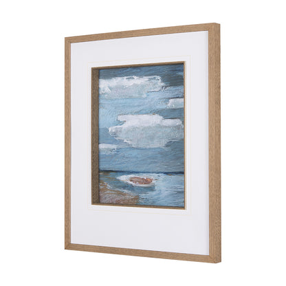 Mercana - Cloud Bay I by Mercana Studio a Hand Embellished Textured Framed Art Print Matted under Glass - 14696 view 2