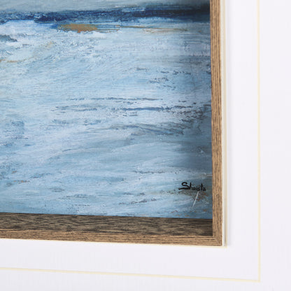 Mercana - Cloud Bay I by Mercana Studio a Hand Embellished Textured Framed Art Print Matted under Glass - 14696 view 6