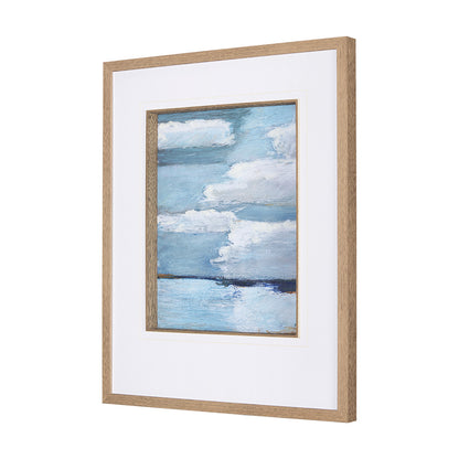 Mercana - Cloud Bay II by Mercana Studio a Hand Embellished Textured Framed Art Print Matted under Glass - 14697 view 2