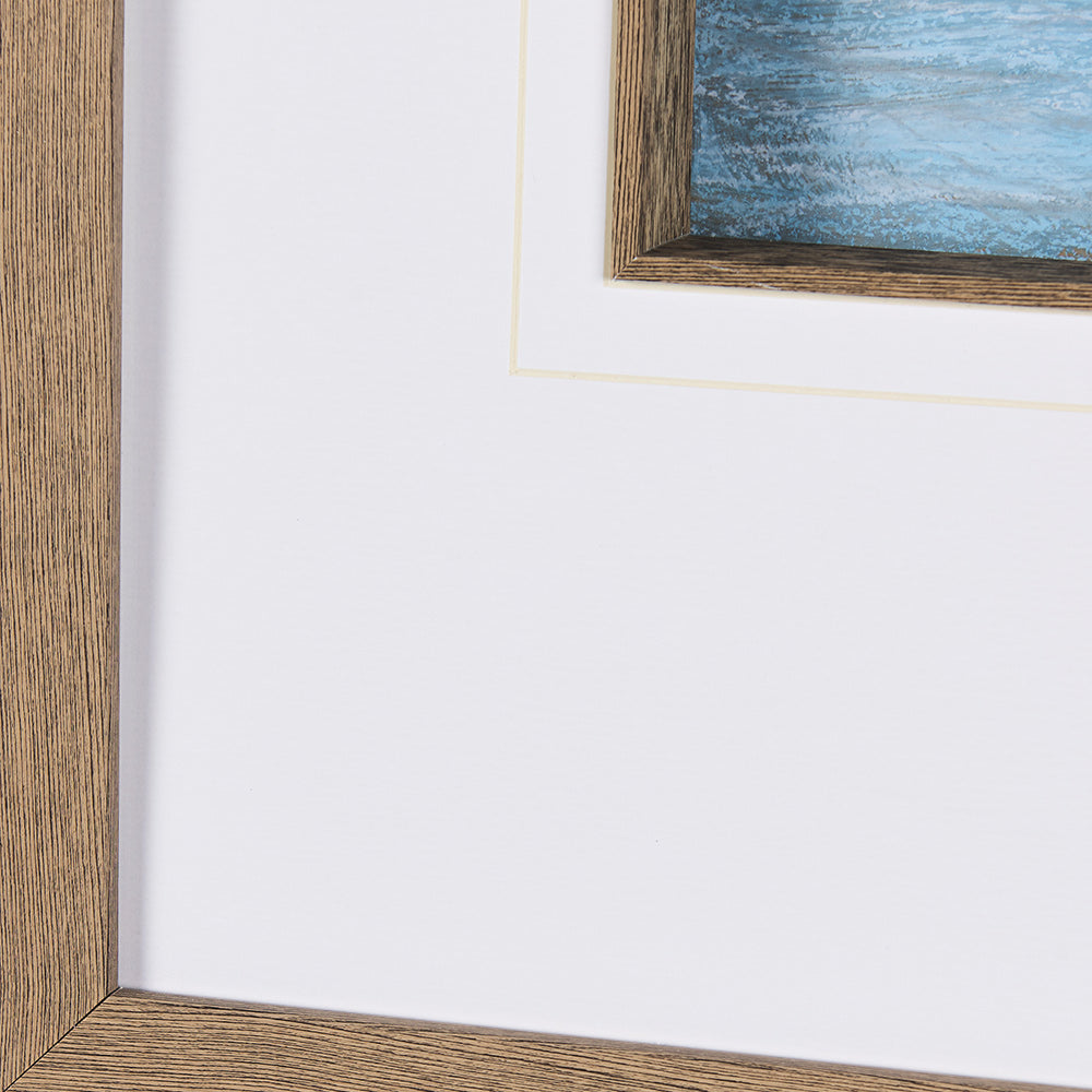 Mercana - Cloud Bay II by Mercana Studio a Hand Embellished Textured Framed Art Print Matted under Glass - 14697 view 5