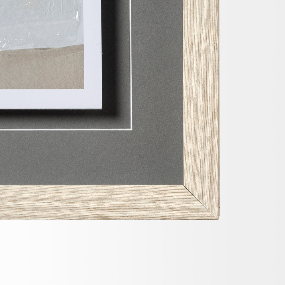 Mercana - Coastal Lines IV by Emma Scarvey a Hand Embellished Textured Framed Art Print Matted under Glass - 12746 view 2