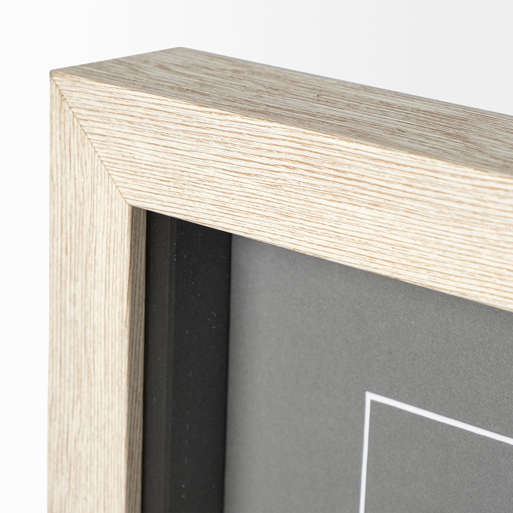 Mercana - Coastal Lines IV by Emma Scarvey a Hand Embellished Textured Framed Art Print Matted under Glass - 12746 view 3