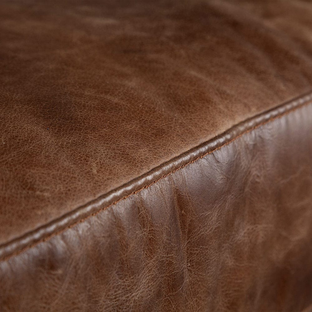 Mercana - Cochrane II 82L x 33W x 32.25H Brown Leather Three Seater Sofa - 67936 view 2