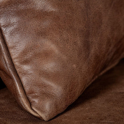 Mercana - Cochrane II 82L x 33W x 32.25H Brown Leather Three Seater Sofa - 67936 view 3