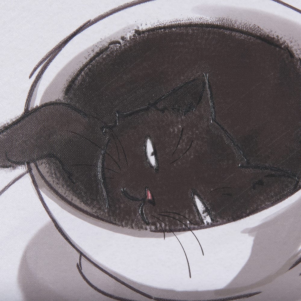 Mercana - Coffee Cat I by Mercana Studio a Hand Embellished Textured Canvas - 102249-S view 8