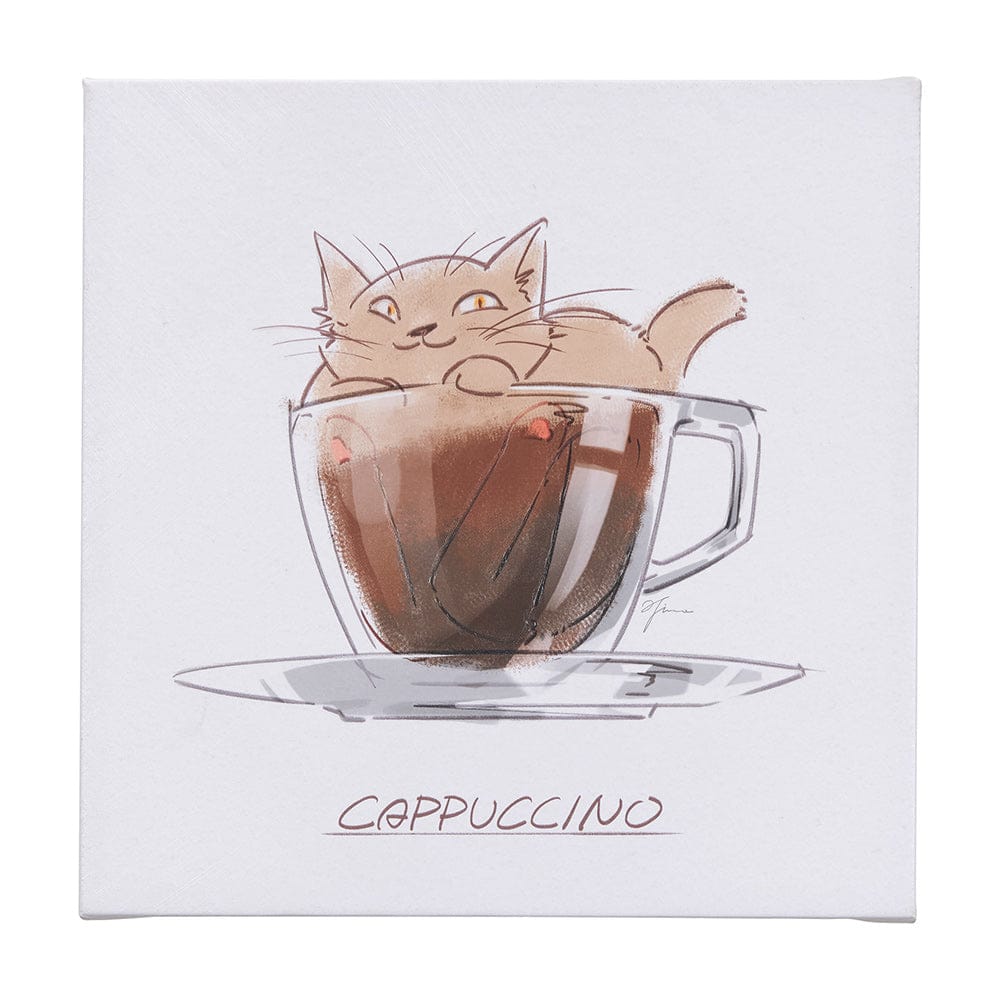 Mercana - Coffee Cat II by Mercana Studio a Hand Embellished Textured Canvas - 102250-S view 1