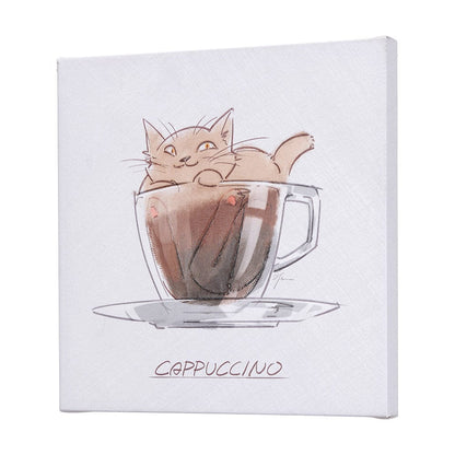 Mercana - Coffee Cat II by Mercana Studio a Hand Embellished Textured Canvas - 102250-S view 2