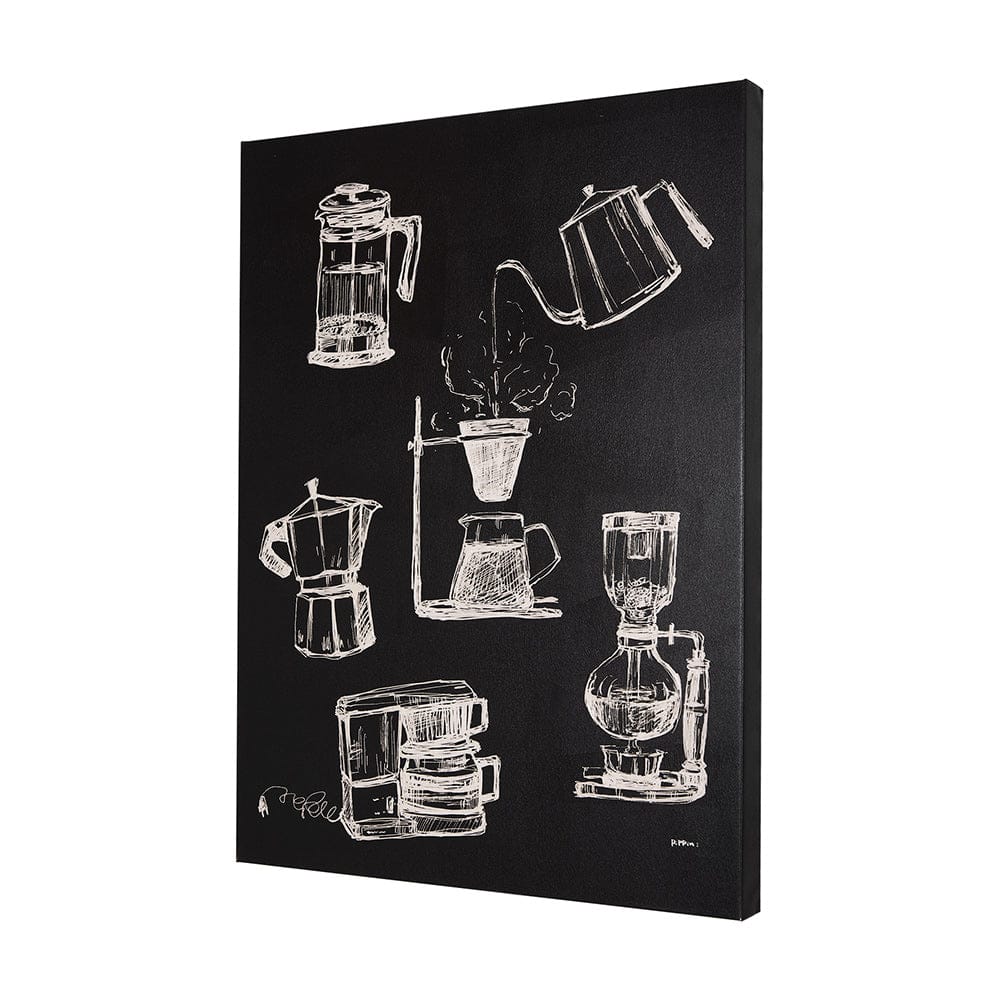 Mercana - Coffee Maker Study by Mercana Studio a Hand Embellished Textured Canvas - 102433-L view 2