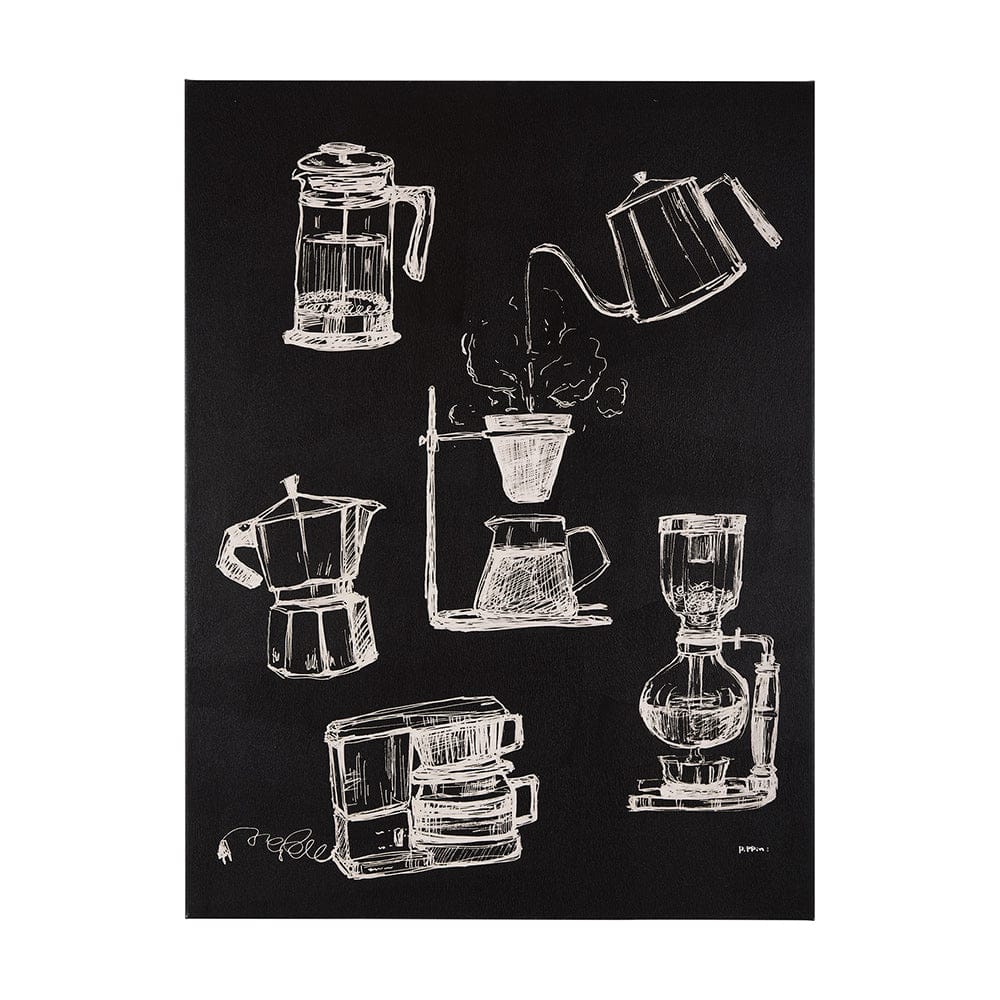 Mercana - Coffee Maker Study by Mercana Studio a Hand Embellished Textured Canvas - 102433-S view 1