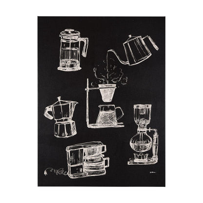 Mercana - Coffee Maker Study by Mercana Studio a Hand Embellished Textured Canvas - 102433-S view 1