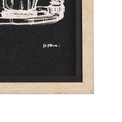 Mercana - Coffee Maker Study by Mercana Studio a Hand Embellished Textured Framed Art Print Matted under Glass - 14692 view 3