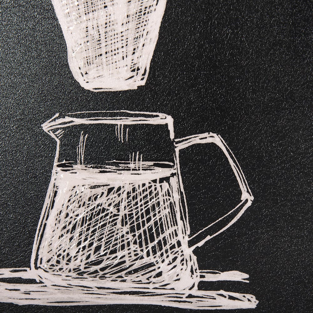 Mercana - Coffee Maker Study by Mercana Studio a Hand Embellished Textured Framed Art Print Matted under Glass - 14692 view 6
