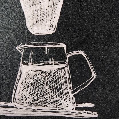 Mercana - Coffee Maker Study by Mercana Studio a Hand Embellished Textured Framed Art Print Matted under Glass - 14692 view 6