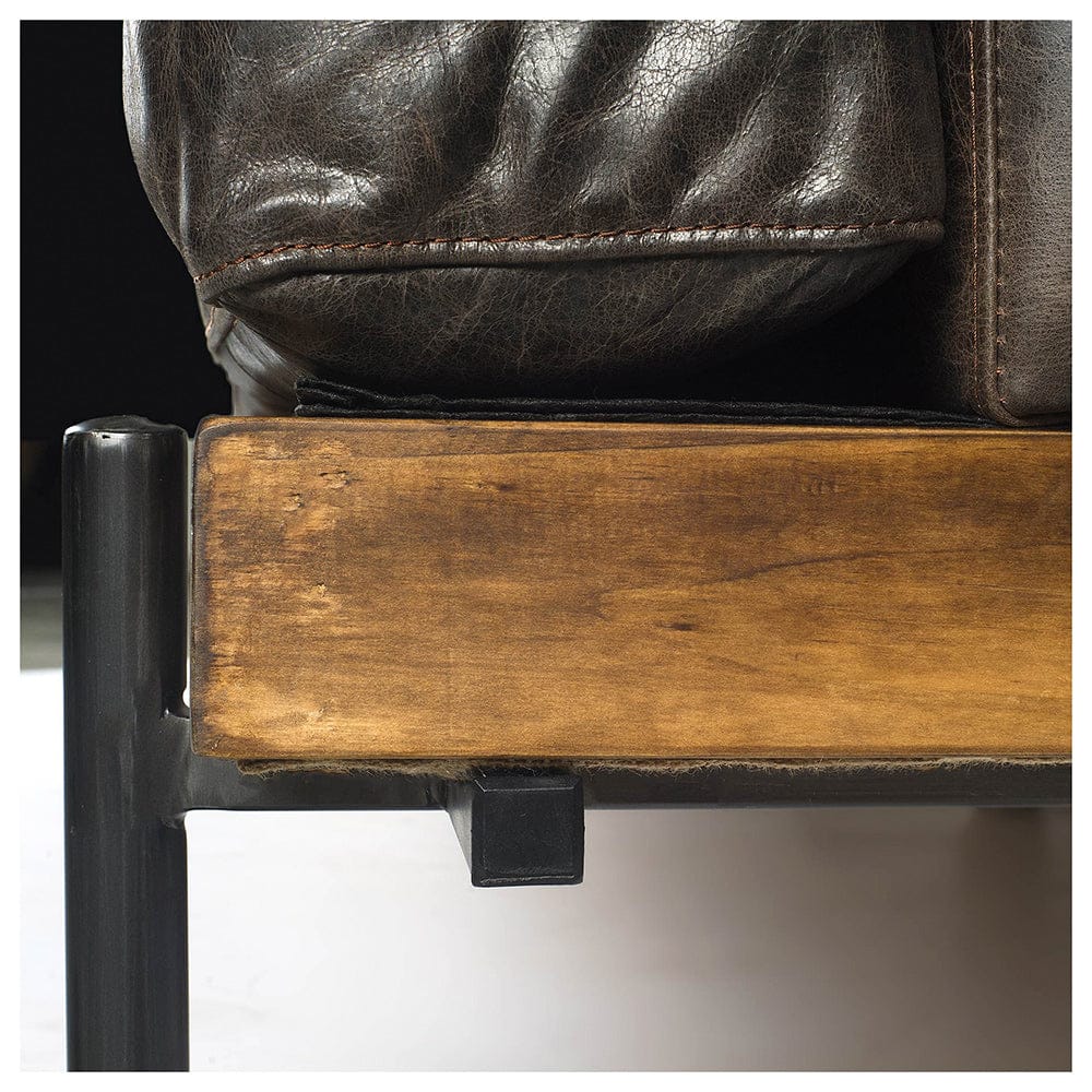Mercana - Colburne I Brown Leather Body Wood/Iron Frame Club Chair - 67086 view 2